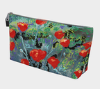 "Poppies in a Field" Large Accessory Pouch T-Bottom