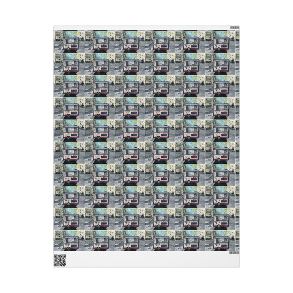 Wrapping Paper "NYC Hot Dog Cart"