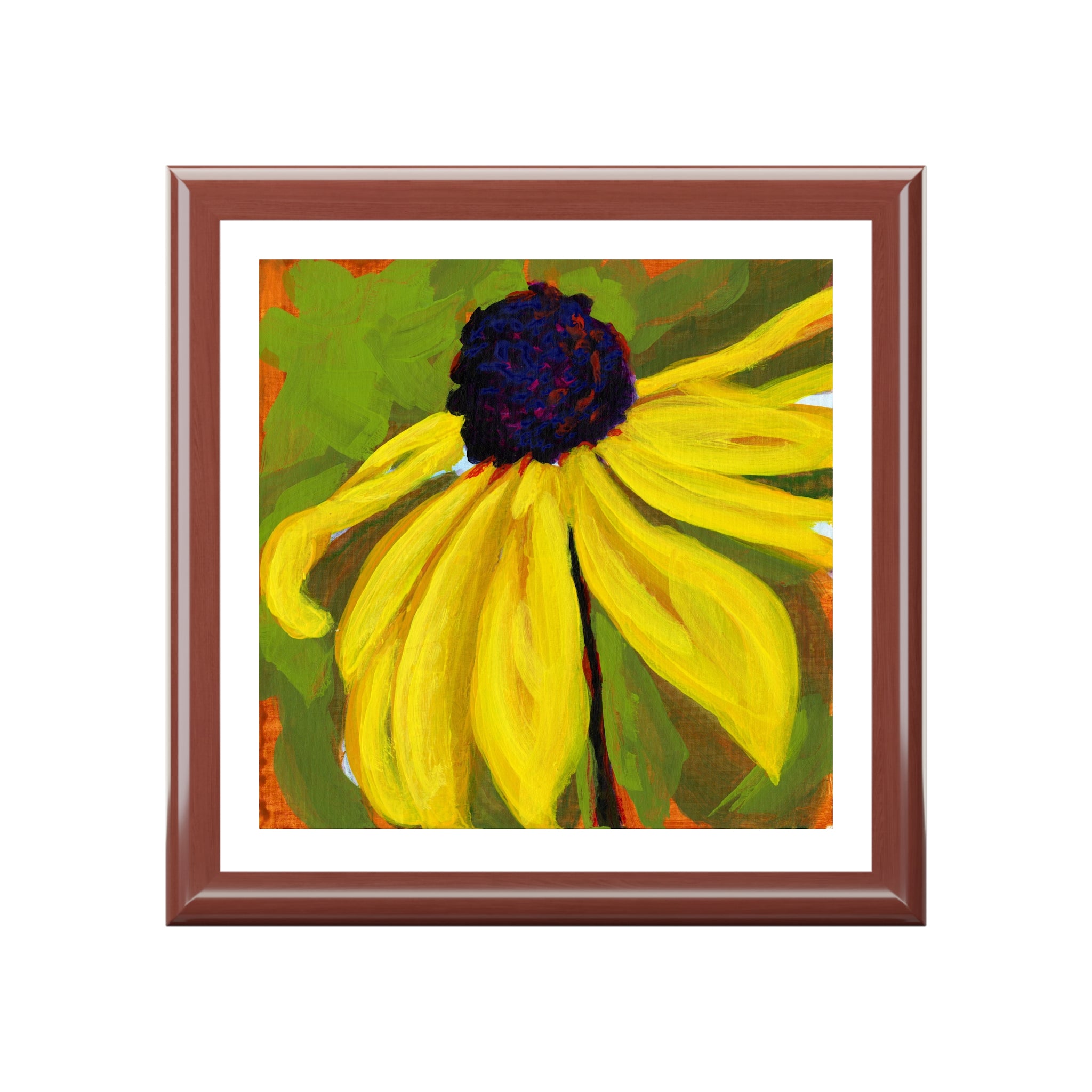 Oak Keepsake Jewelry Box "Daisy"