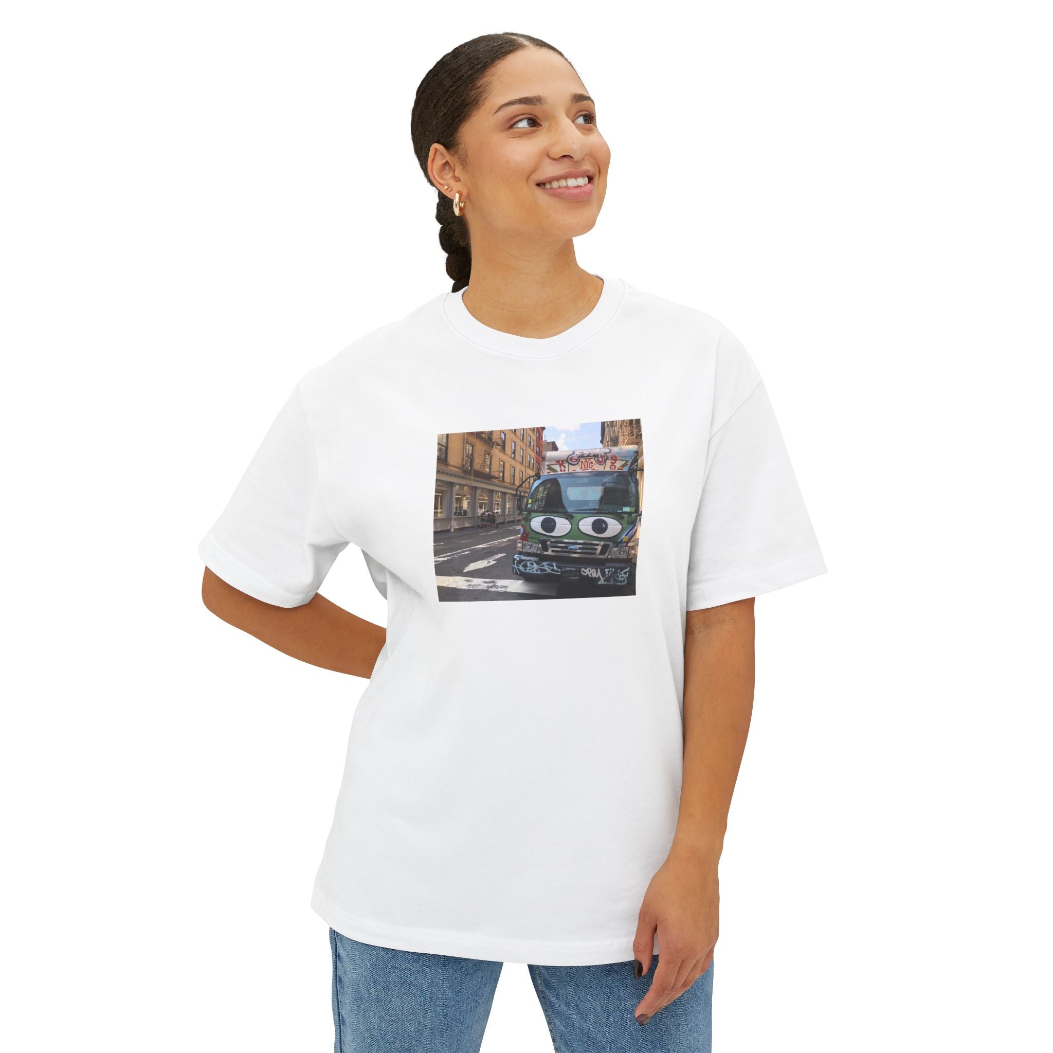 "I See You NYC" Photograph on Unisex Oversized Boxy Tee