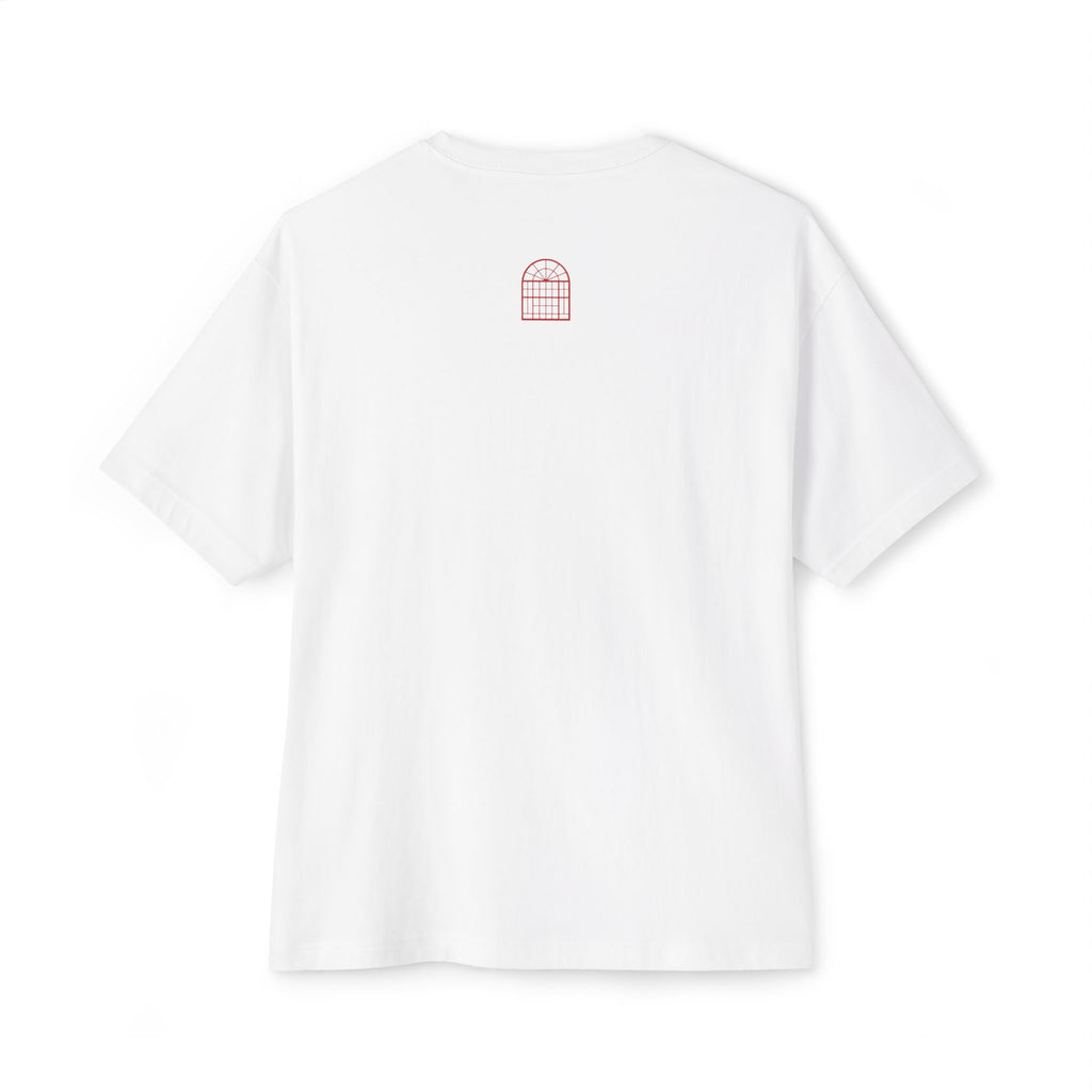 "NYC Skyline Blue Out" Unisex Oversized Boxy Tee