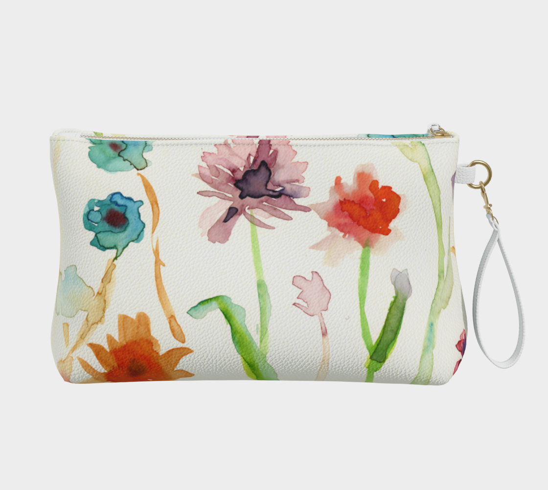 "Wildflower" Vegan Leather Make-Up Bag