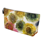 "Sunflowers on the Loose" Small Accessory Pouch T-Bottom