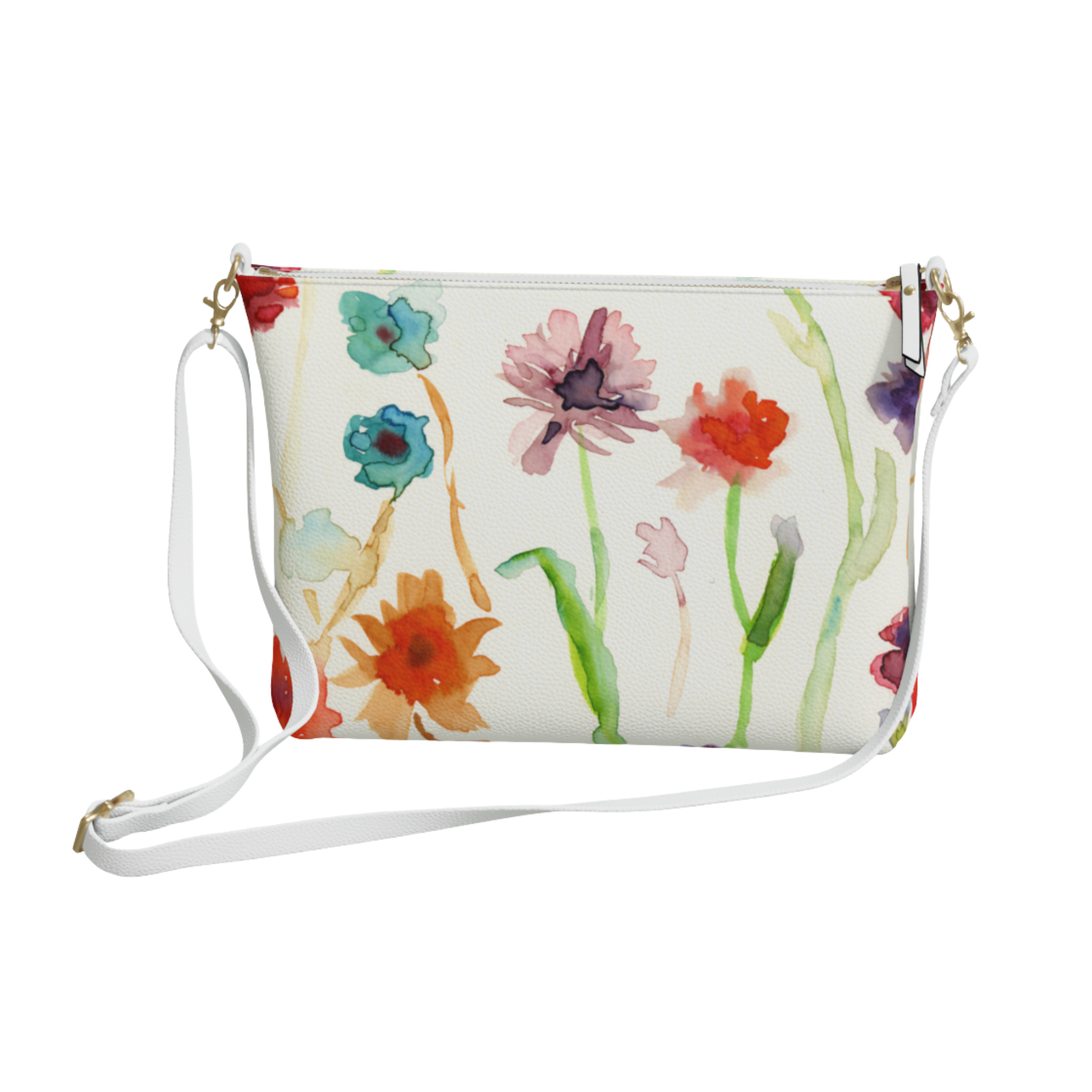 "Wildflower" Vegan Leather Crossbody Purse