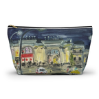 "Hot Dogs to Go at The Met" Accessory Large Pouch w T-bottom