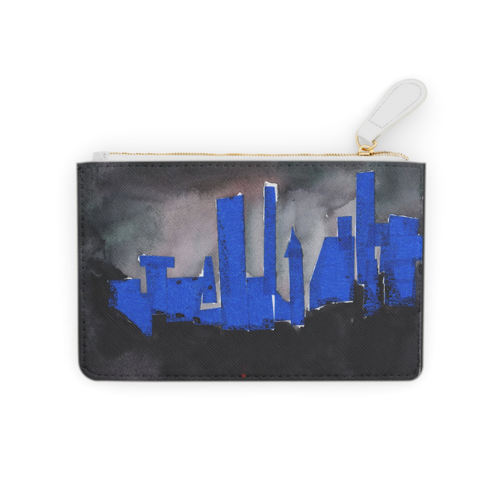 "NYC Skyline Blue Out" Mini Clutch Bag
