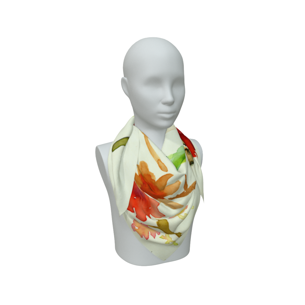 "Wildflower" Silk Scarf