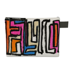 "Homegrown Graffiti Colorful Squiggles" Small Zipper Carry-all