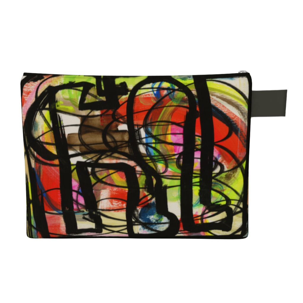 "Homegrown Graffiti with Poppy" Zipper Carry-all