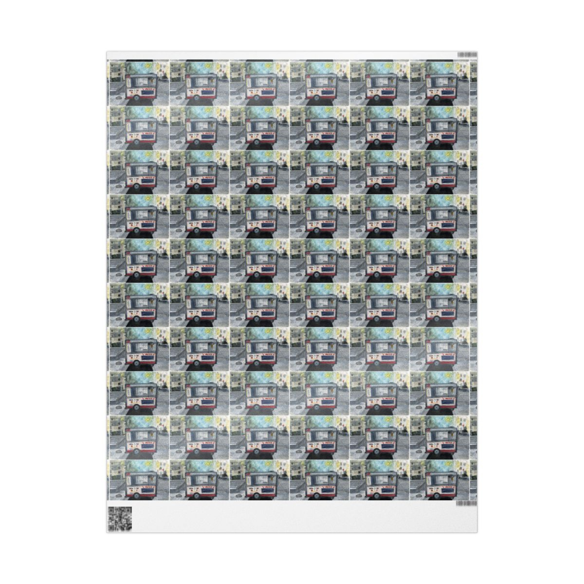 Wrapping Paper "NYC Hot Dog Cart"