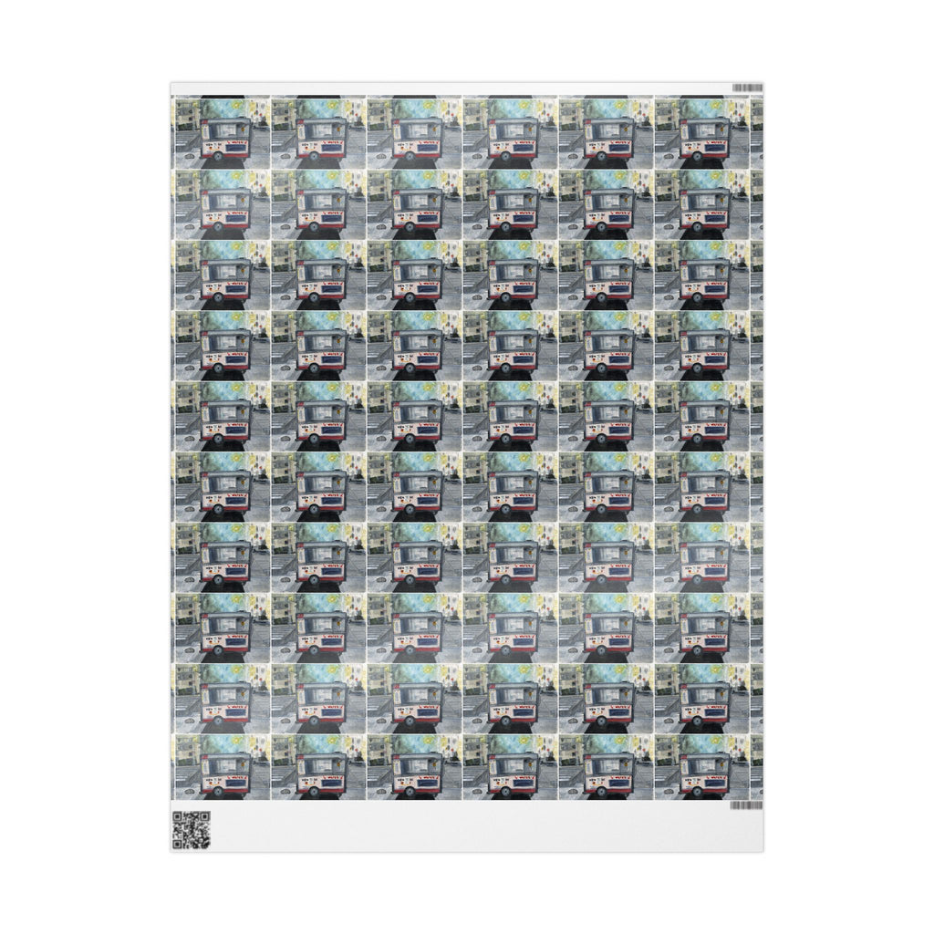 Wrapping Paper "NYC Hot Dog Cart"