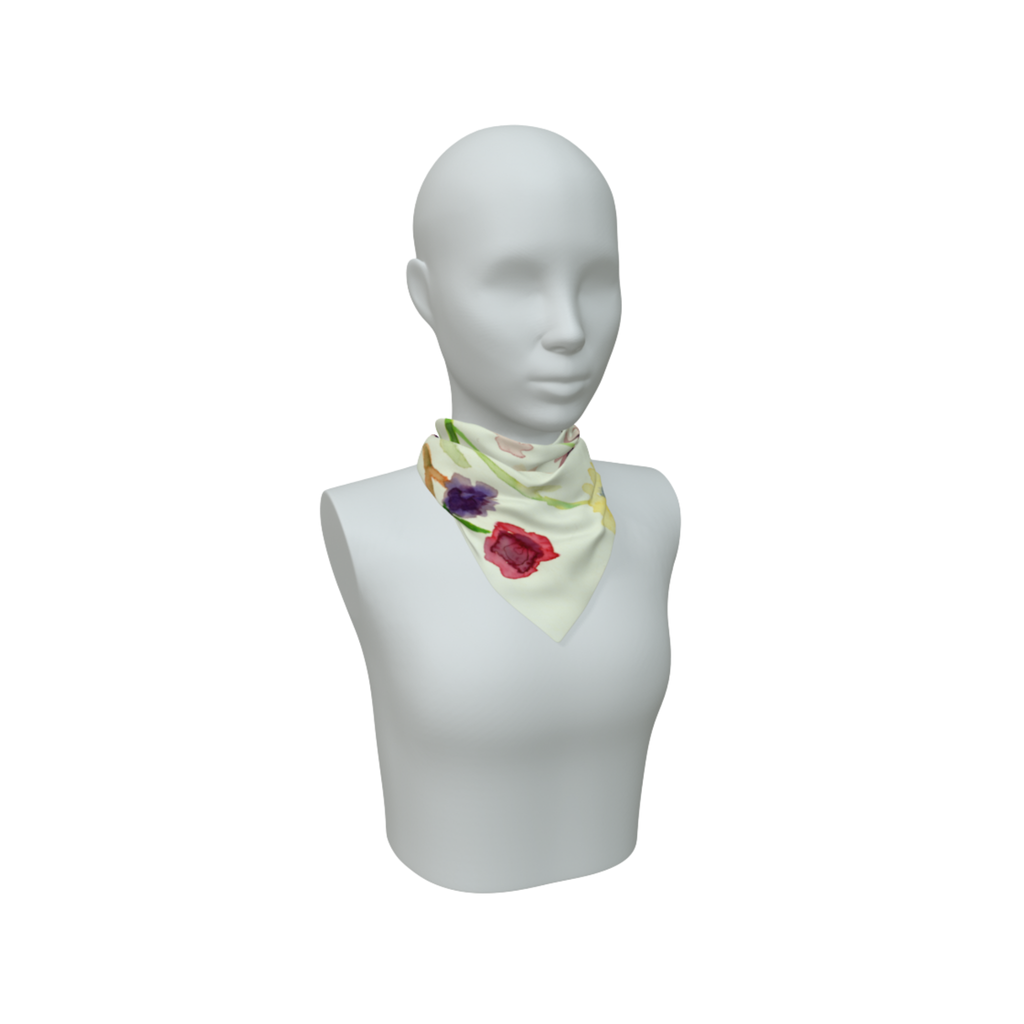 "Wildflower" Silk Scarf