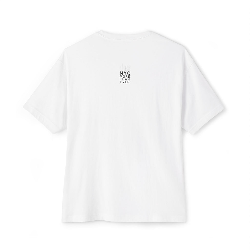 "NYC Skyline Blue Out" Unisex Oversized Boxy Tee
