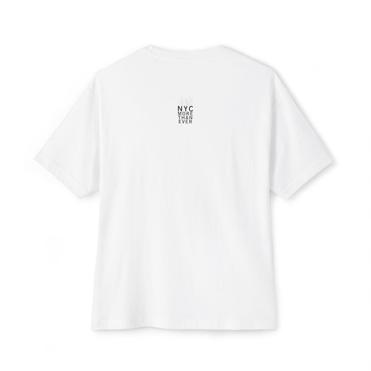 "NYC Skyline Blue Out" Unisex Oversized Boxy Tee