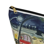 "Hot Dogs to Go at The Met" Accessory Large Pouch w T-bottom