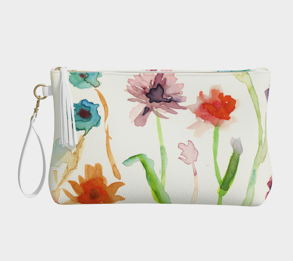 "Wildflower" Vegan Leather Make-Up Bag