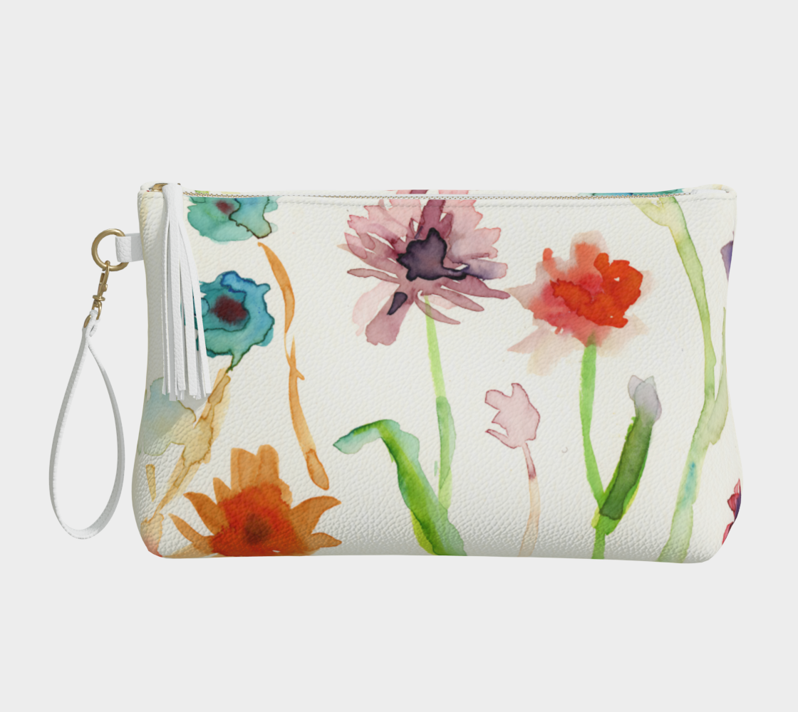 "Wildflower" Vegan Leather Make-Up Bag