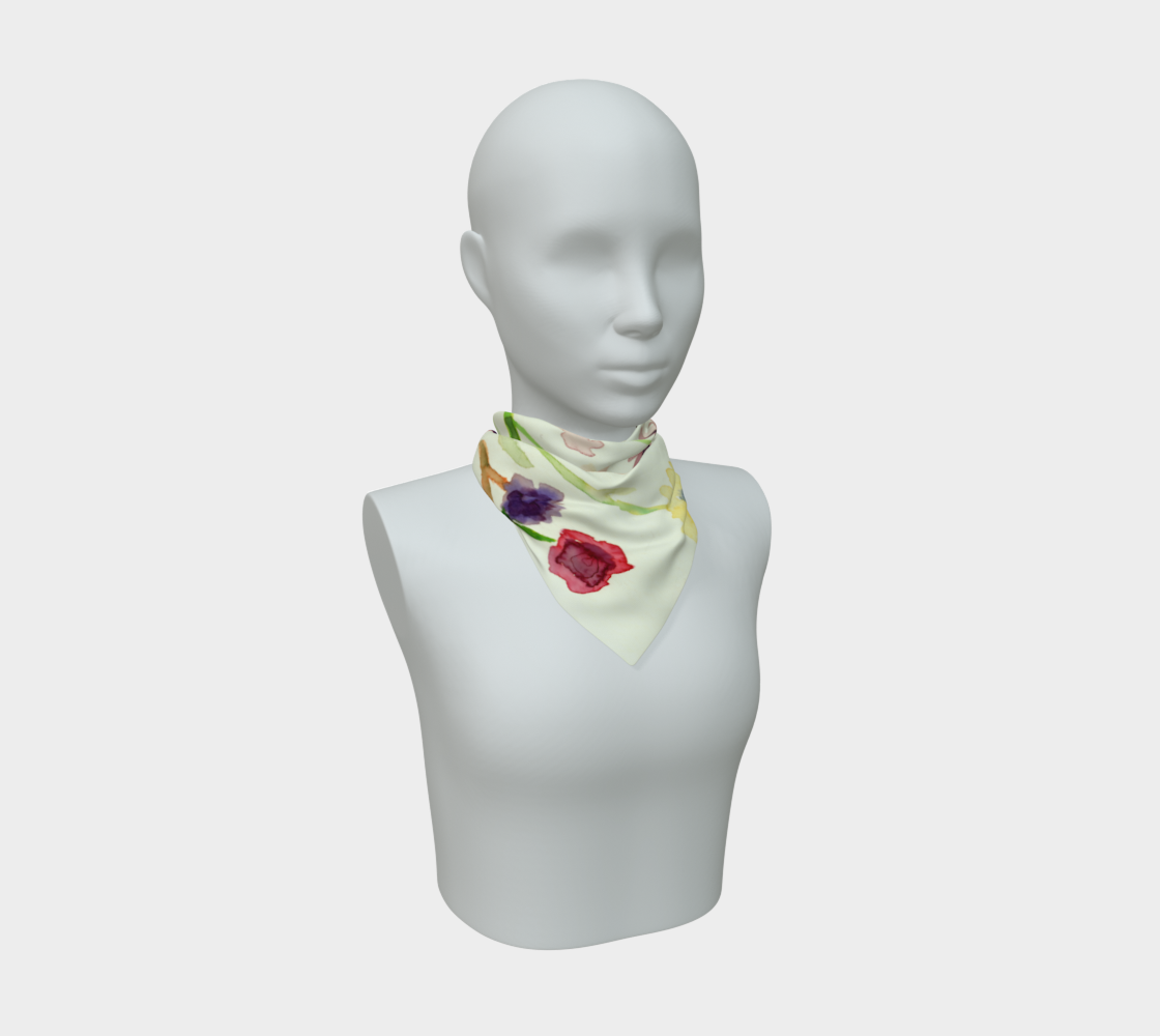 "Wildflower" Silk Scarf