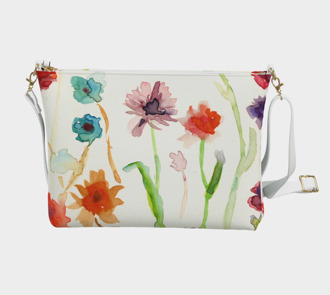"Wildflower" Vegan Leather Crossbody Purse