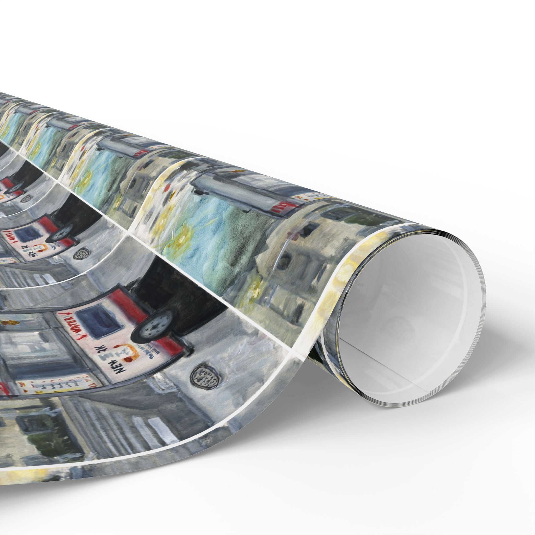 Wrapping Paper "NYC Hot Dog Cart"