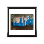 Ebony Keepsake Jewelry Box "NYC Skyline Blue Out"
