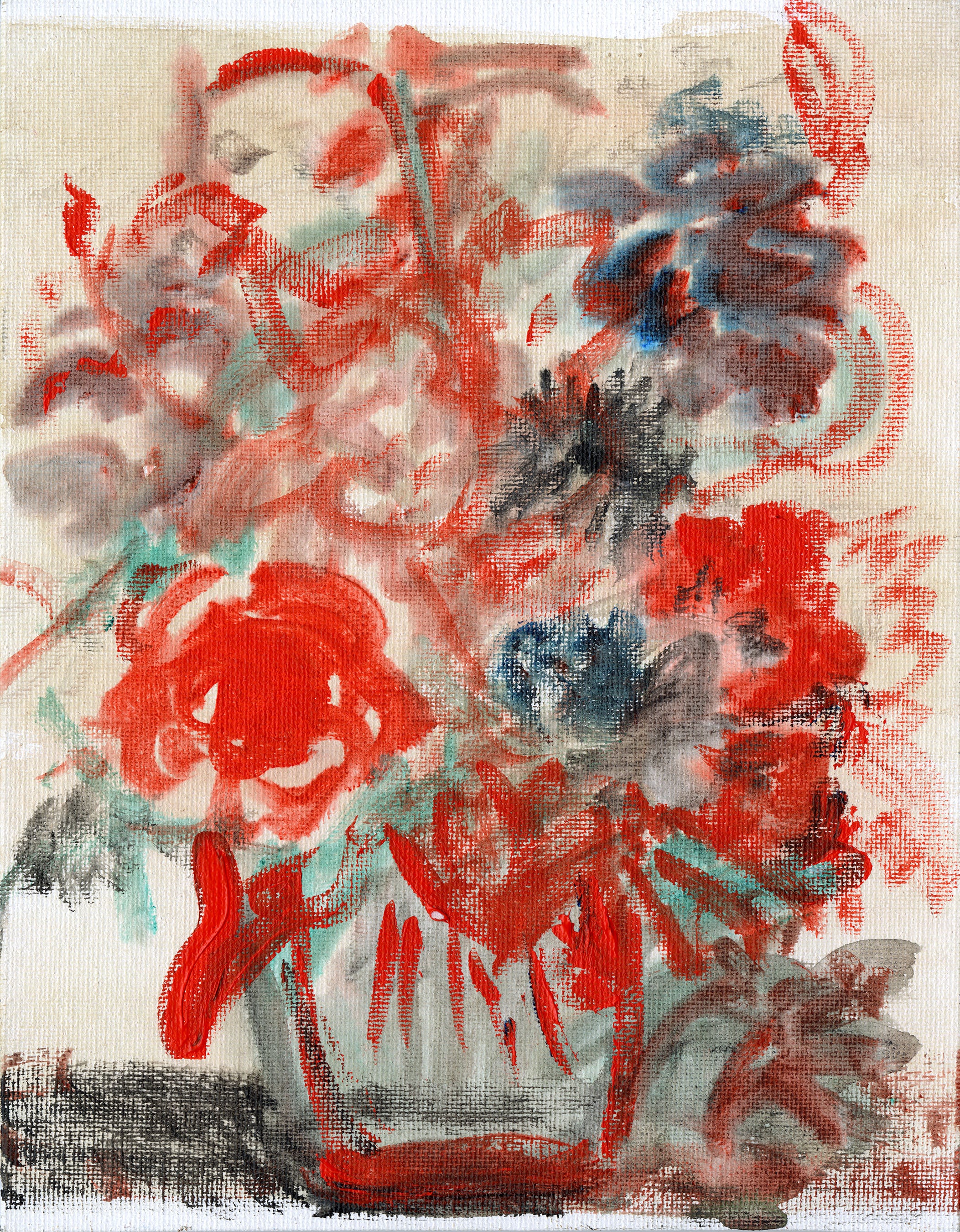 Bodega Garden - Mostly Orange Graffiti Flowers in Vase