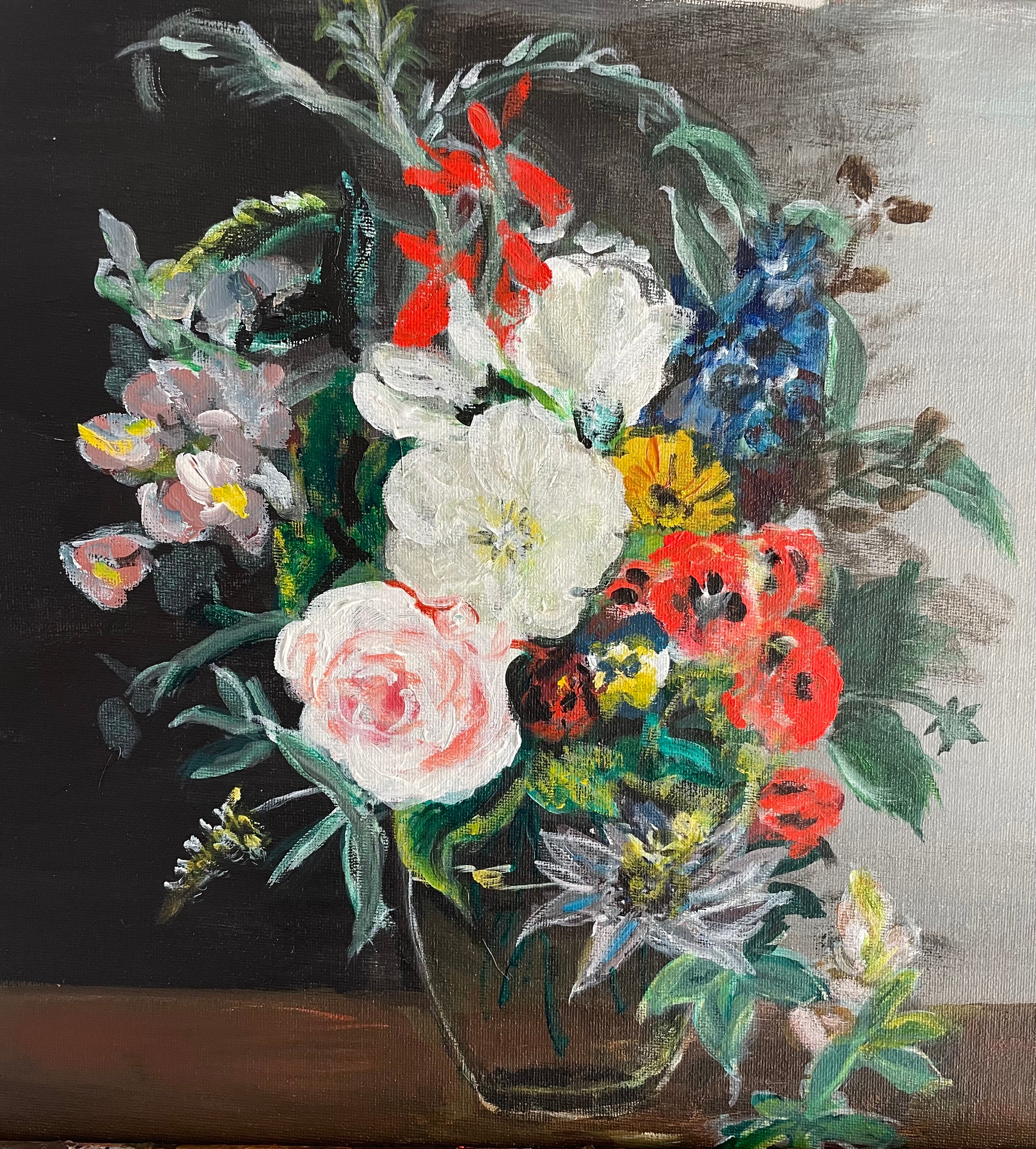 Bodega Garden -Fresh Floral Still LIfe Fresh Paints