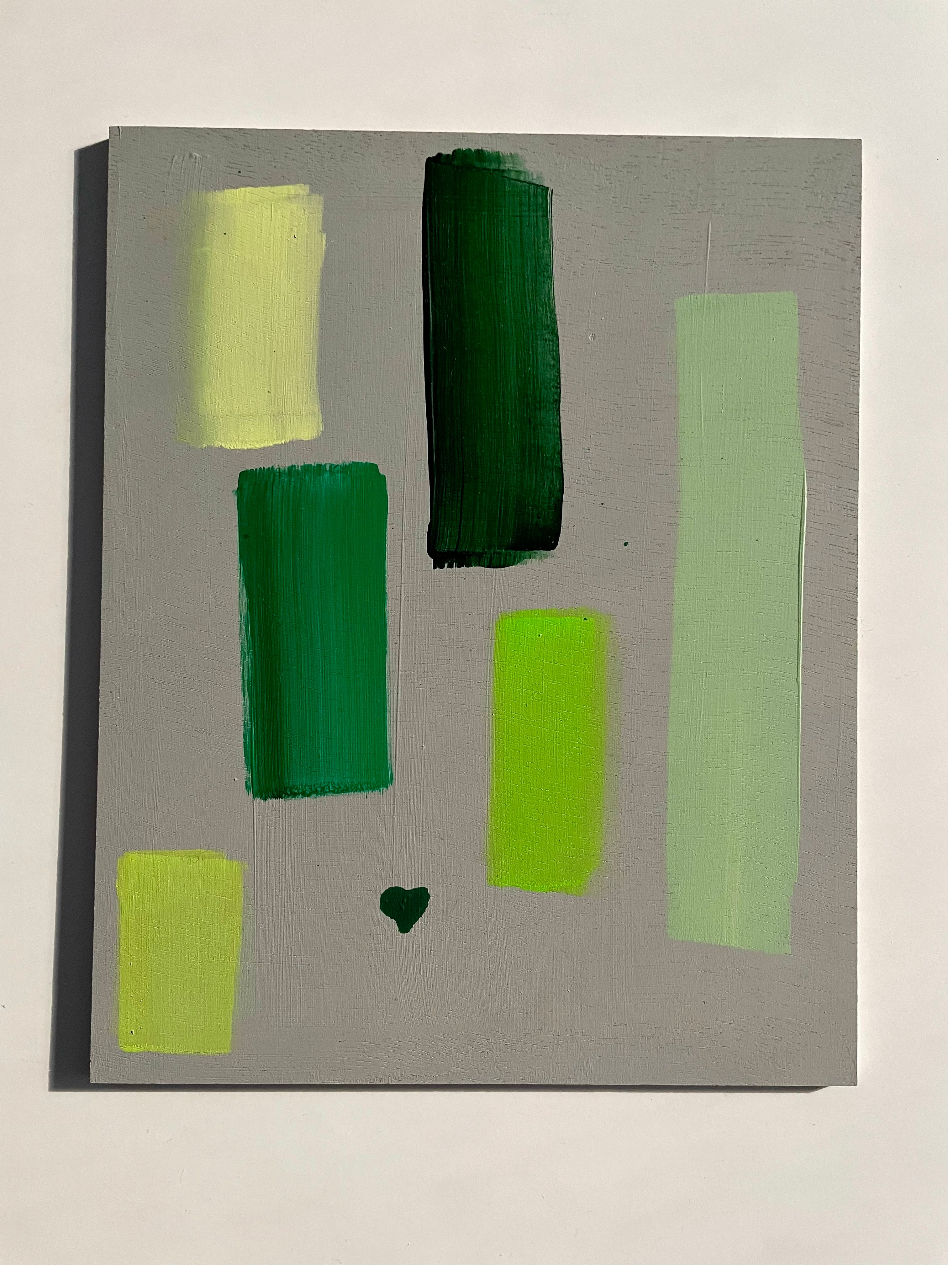Colorful Hearts - Green Heart