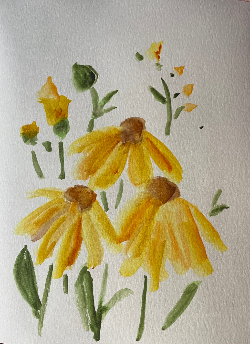 Flowers in Water - Daisies