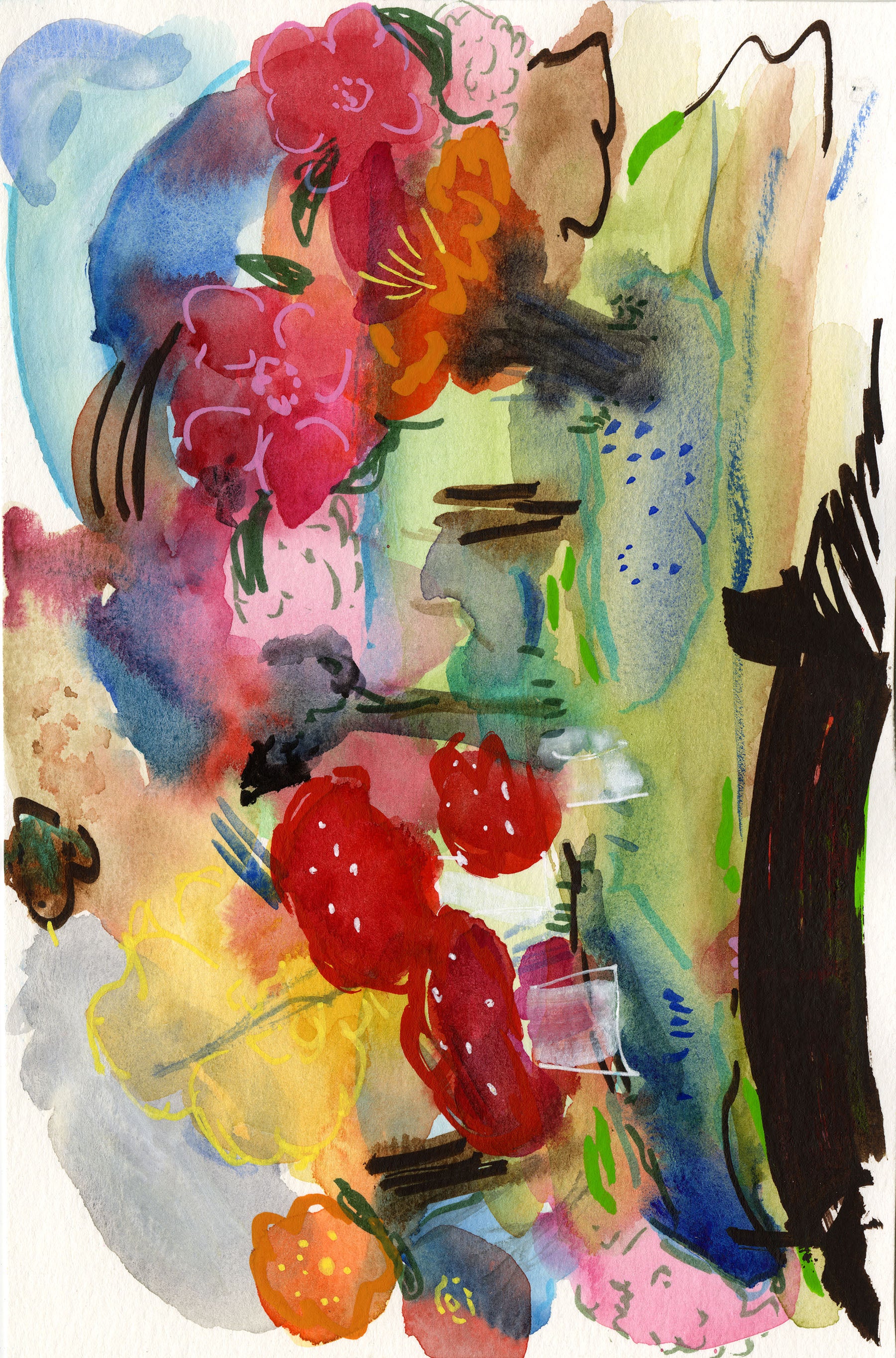 Flowers in Water - Flowers and Mushrooms Fairy Land