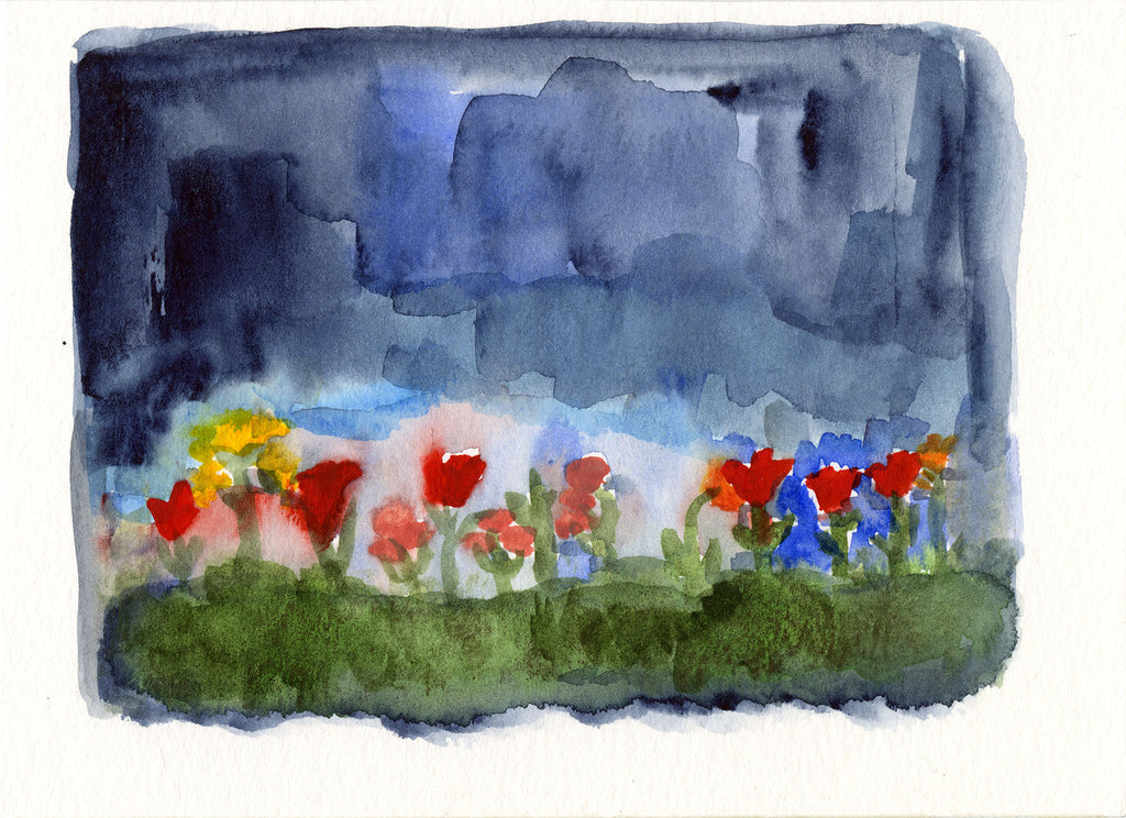 Flowers in Water - NYC Skyline Flowers