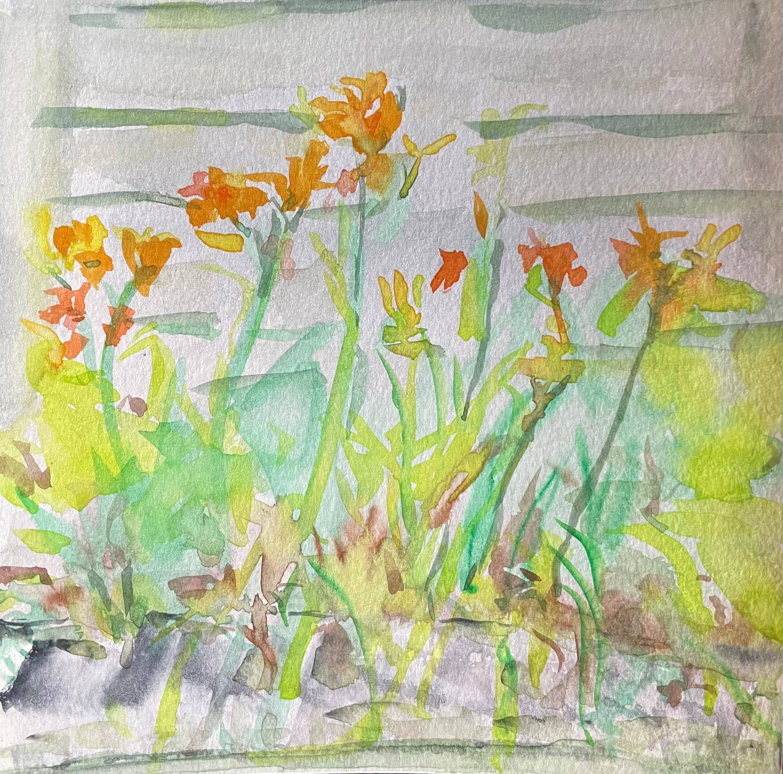 Flowers in Water - Tiger Lillies in Rhinebeck