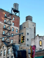 "NYC Water Tower" Accessory Small Pouch with T-Bottom