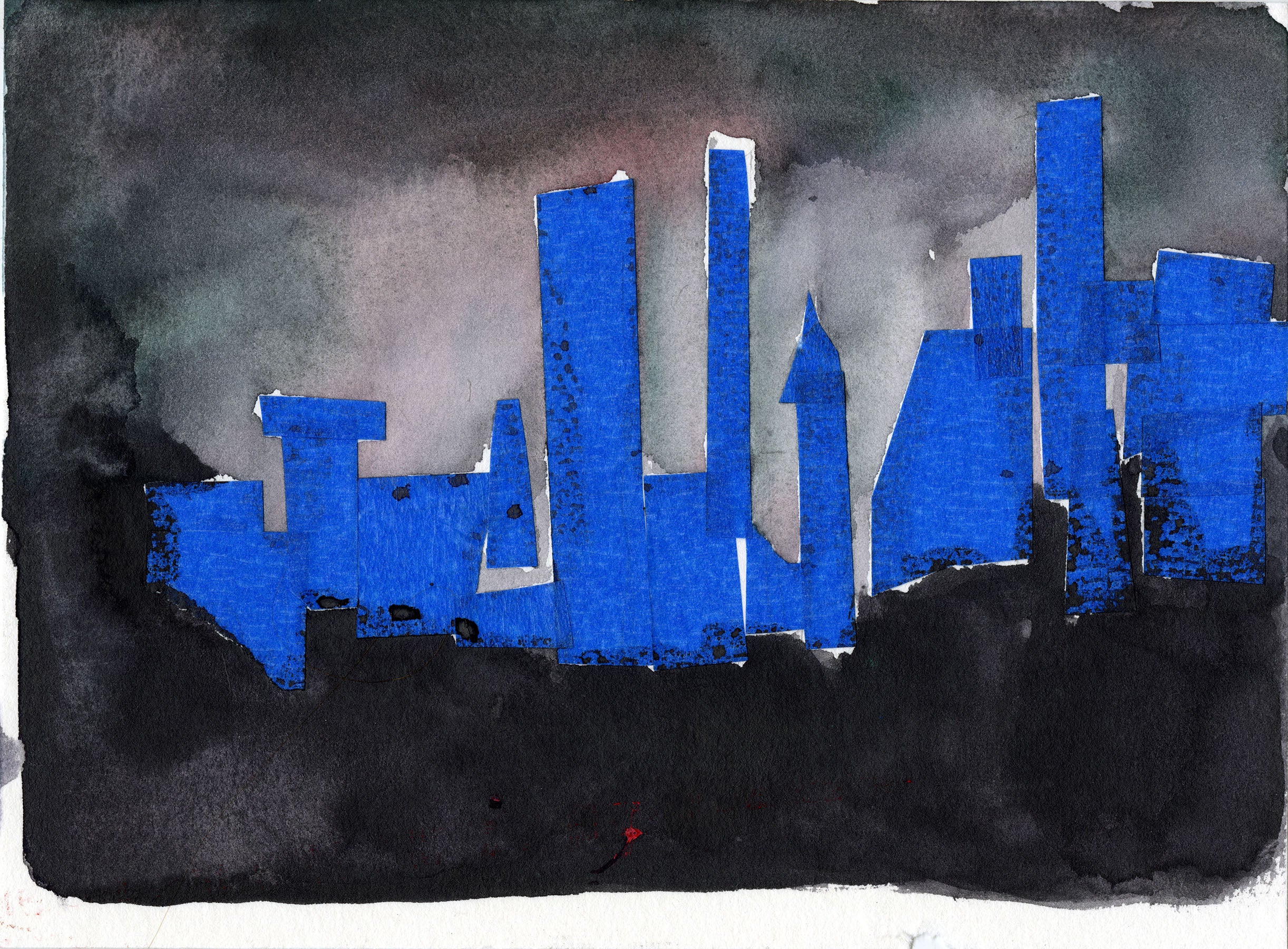 NYC More Than Ever - NYC Skyline Blue Out