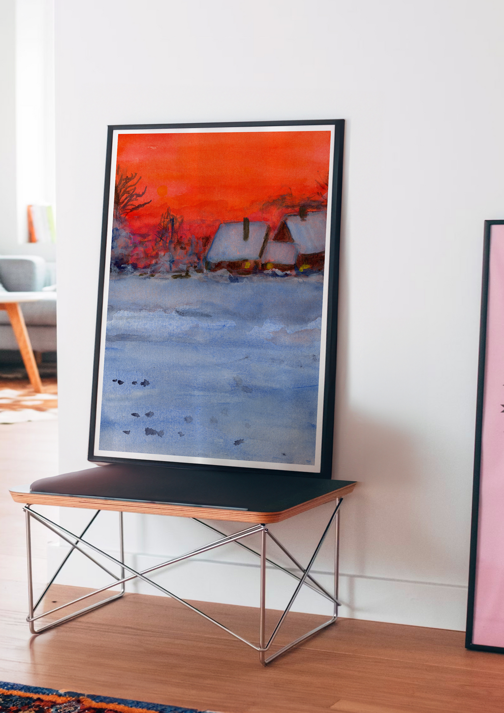 Tiny Houses - Red Sky Landscape