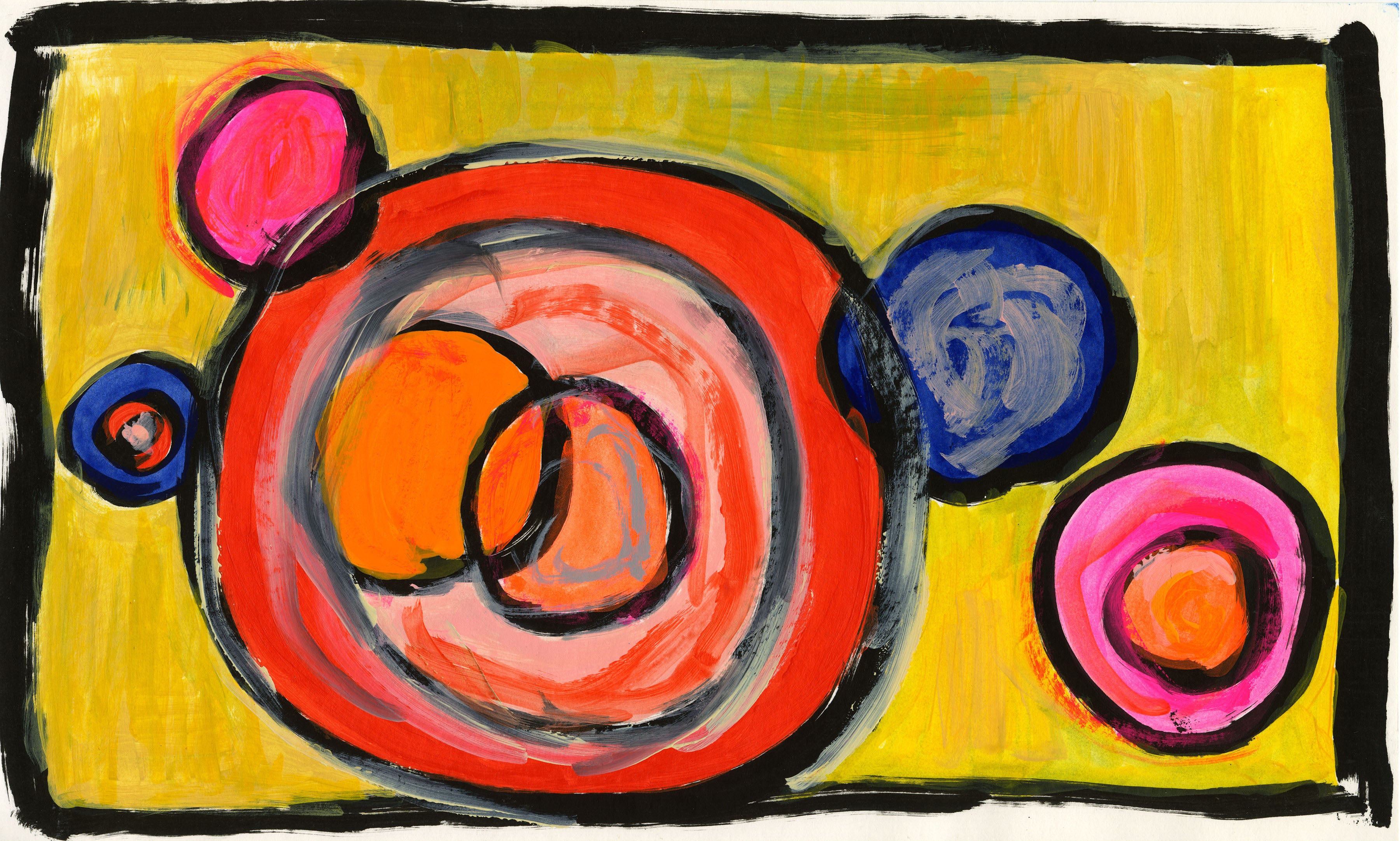 Unless Round is Funny - Planetary Circles in Mustard