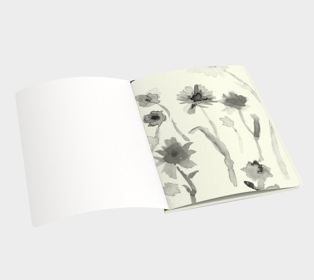 "Wildflower' Large Notebook