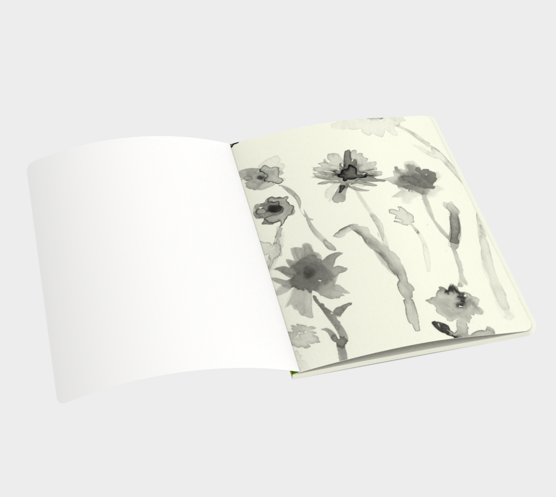 "Wildflower' Large Notebook