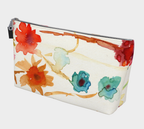 "Wildflower" Large Accessory Pouch T-Bottom