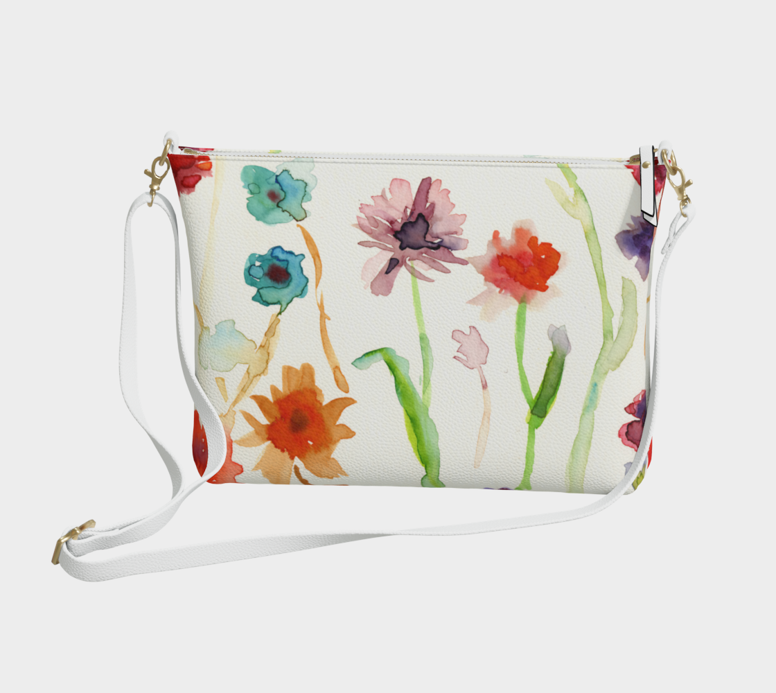 "Wildflower" Vegan Leather Crossbody Purse